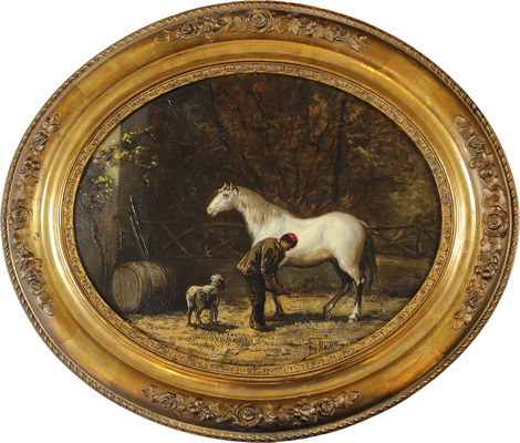 Неизвестный художник. Утро конюха 